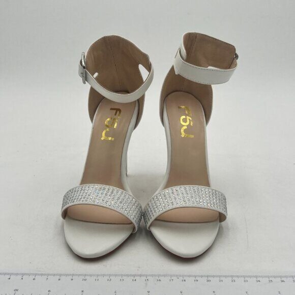 FSJ Women Versatile Ankle Strap Buckle Sandals Open Toe High Heel Pumps for Summ - Picture 3 of 8